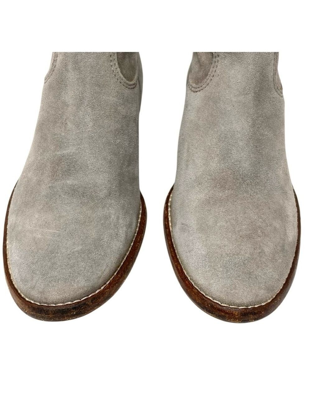 * Isabel Marant Etoile Crisi Slouchy Western Taupe Suede Boots Size 36 - Picture 4 of 14